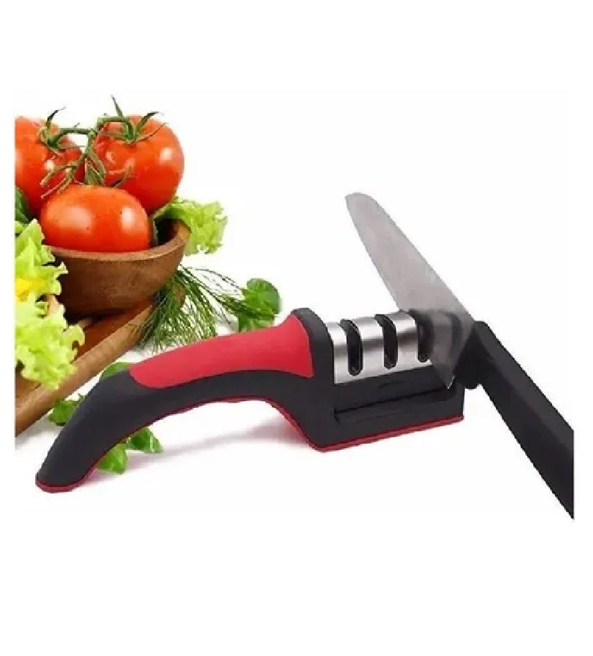 Afilador Cuchillo Ergonómico Acero Inoxidable Sharpener