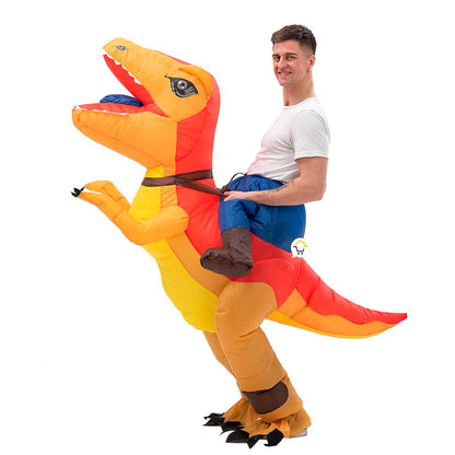 Disfraz De Dinosaurio Inflable Montable Adulto Halloween 🦖🎃 OF532