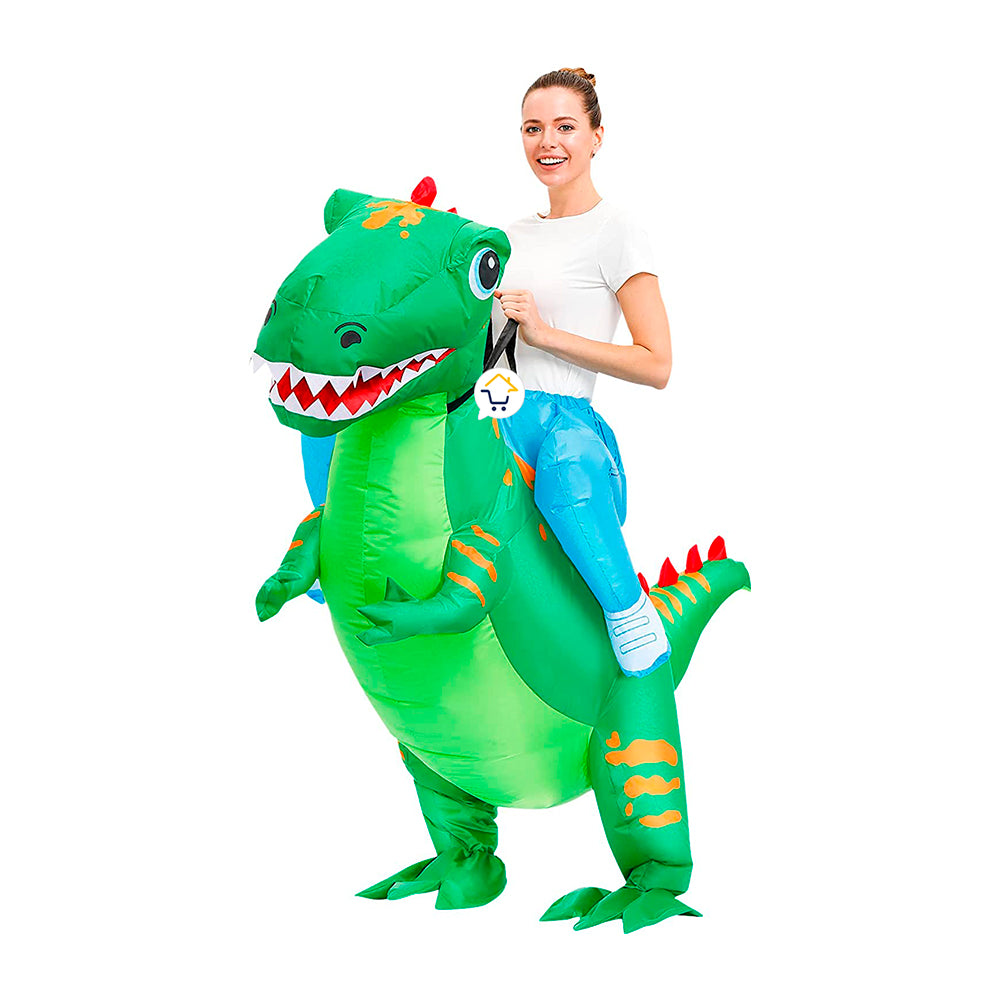 Disfraz De Dinosaurio T-Rex Inflable Montable Adulto Halloween 2012