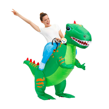 Disfraz De Dinosaurio T-Rex Inflable Montable Adulto Halloween 2012