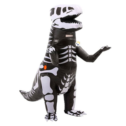 Disfraz Dinosaurio Esqueleto Gigante Inflable Adulto Halloween DNHUESO