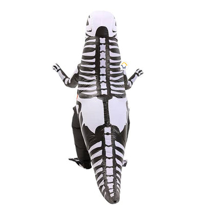 Disfraz Dinosaurio Esqueleto Gigante Inflable Adulto Halloween DNHUESO